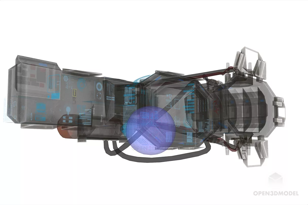 Holotech Bench 3d model 2