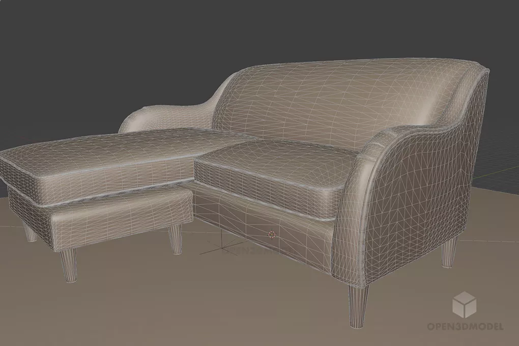 Helena Corner Sofa 3d model 2