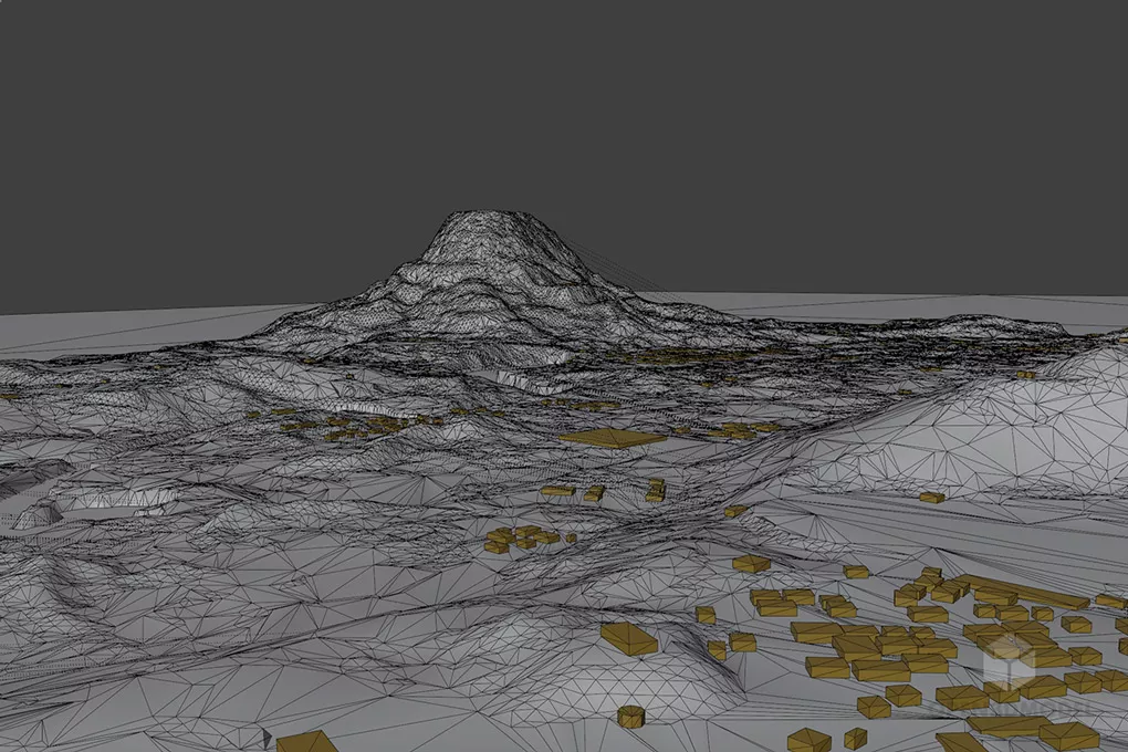 Terrain Map For Pubg 3d model 2