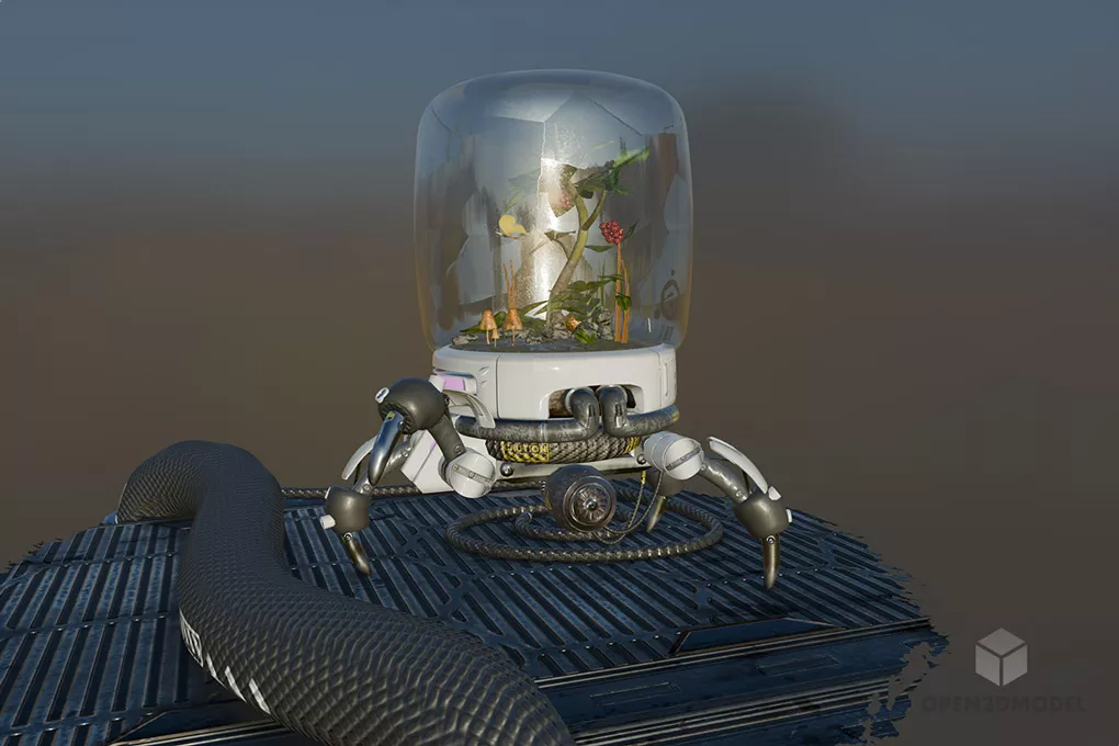 Destiny Bot Rubik 3d model