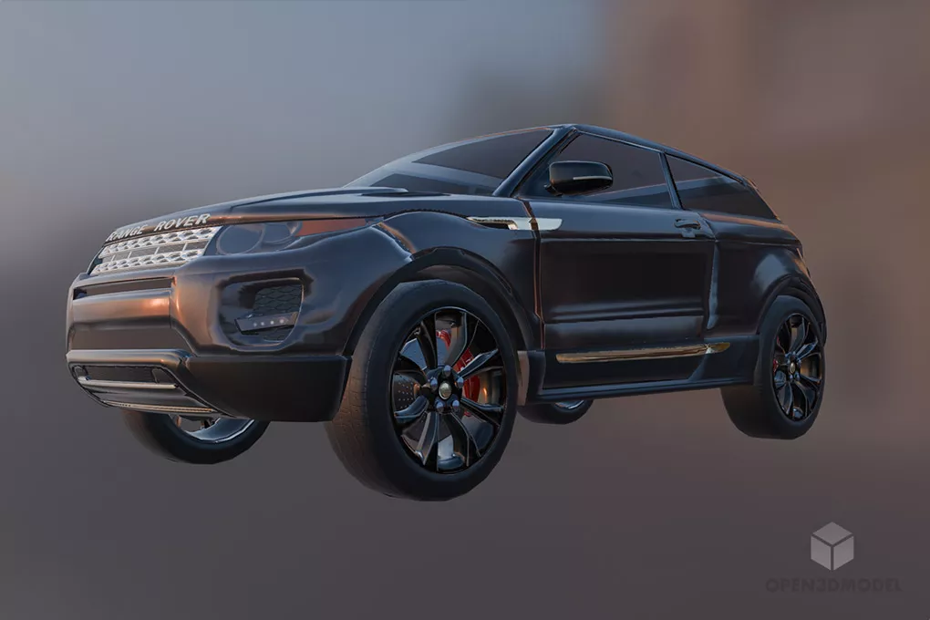 Abandoned Rustic Car 3d model
