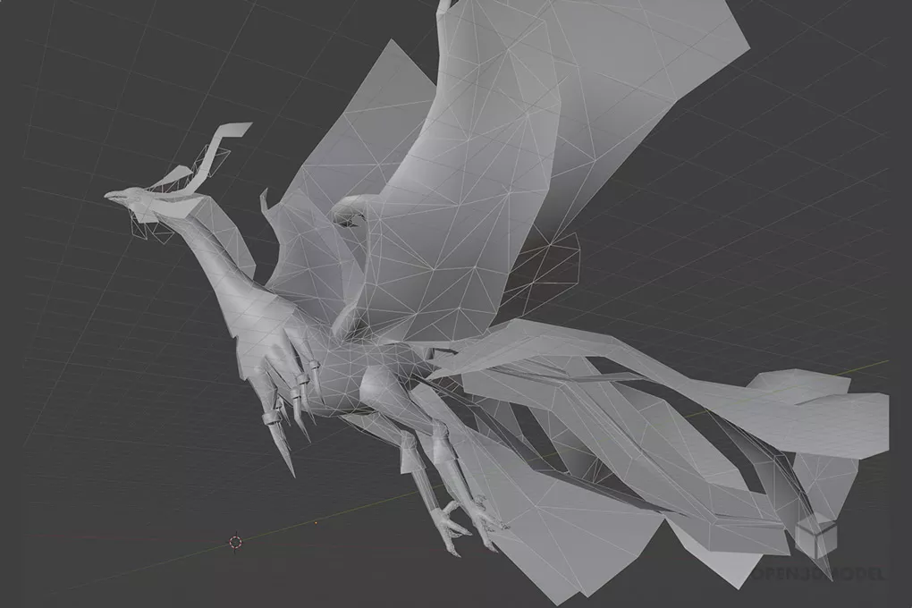 Low Poly Phoenix Bird Free 3d Model - .Blend, .C4d, .Dae, .Max, .Obj ...