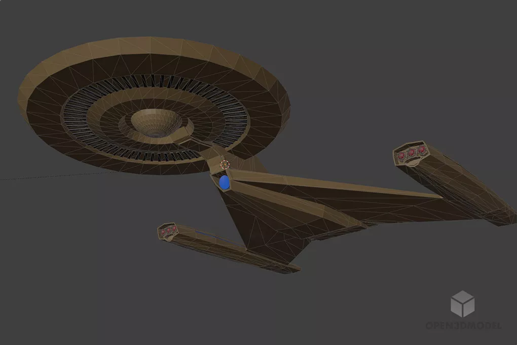 Uss Discovery Futuristic Spacecraft Free 3d Model - .Blend, .C4d, .Dae ...