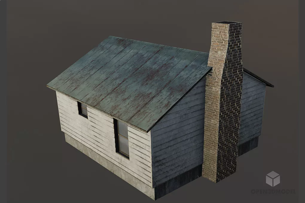 Old Rustic House Free 3d Model - .Blend, .C4d, .Dae, .Fbx, .Obj ...