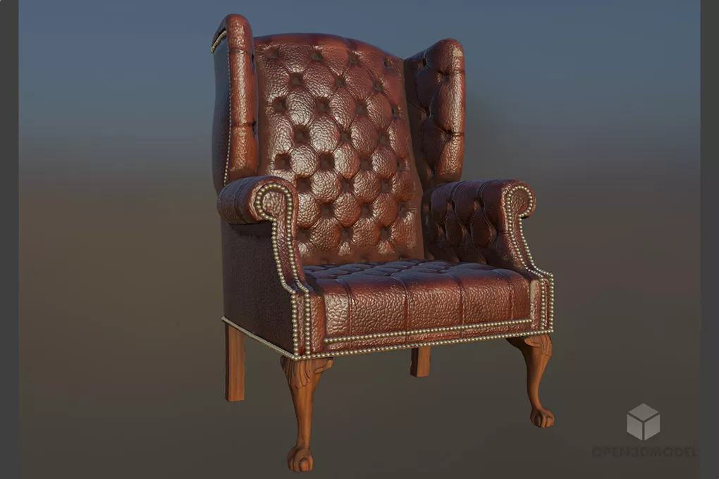 Modernism Upholstered Chair Nimrod 3d model