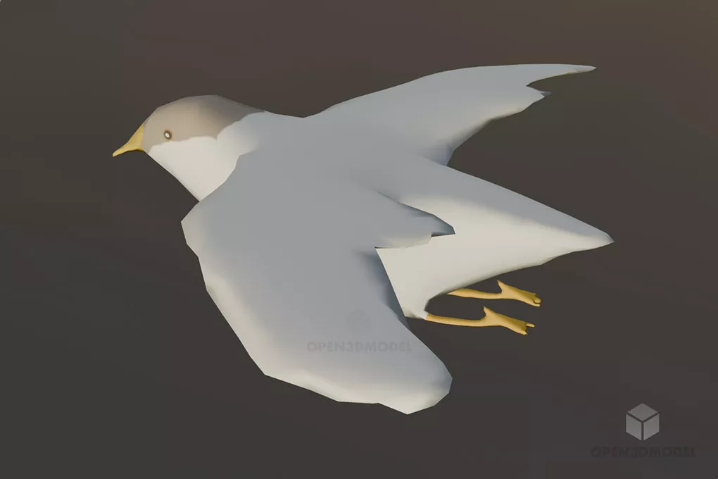 Low Poly Bird Animal Free 3d Model - .Blend, .C4d, .Dae, .Fbx, .Obj ...