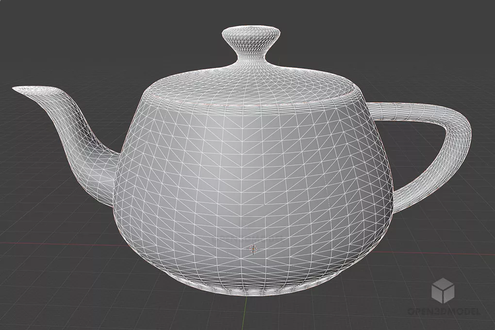 Silver Teapot 3d model 2