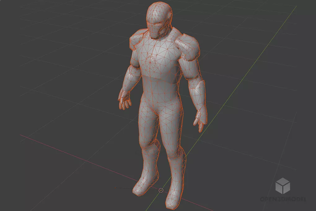 Iron Man, Movie Character 3d model 2
