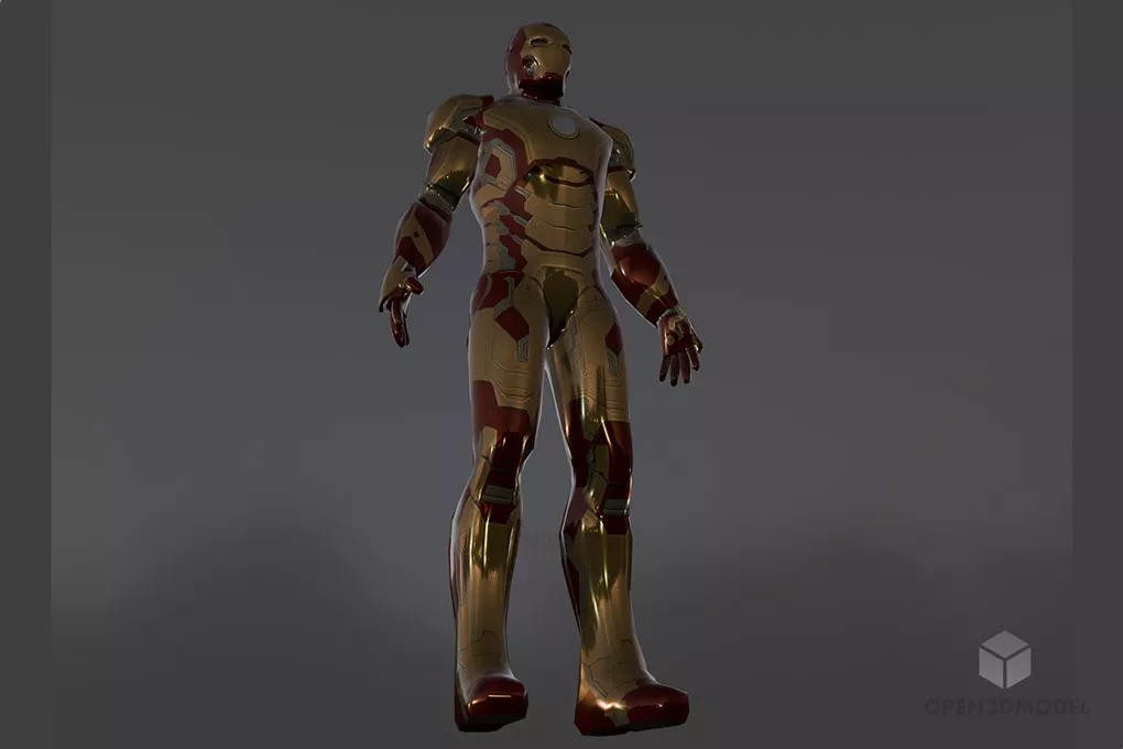 Man In Semi Walking Character 3d model