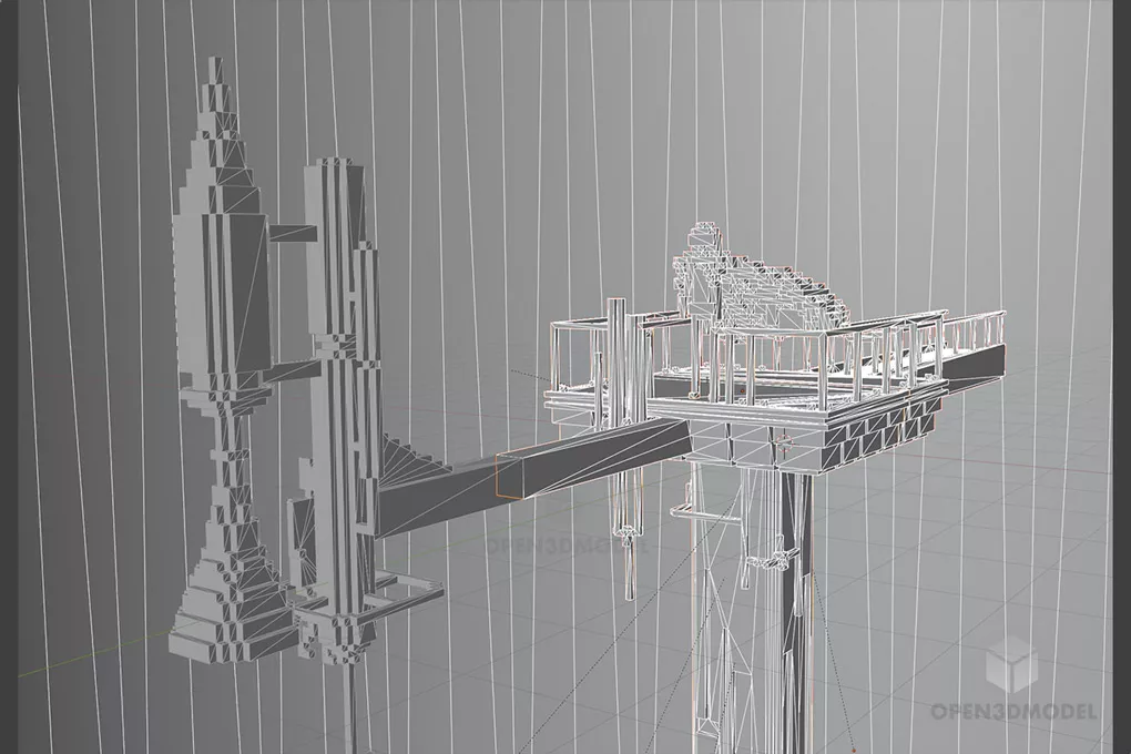 Star Wars Bridge, Inside Spacecraft Interior 3d model 2