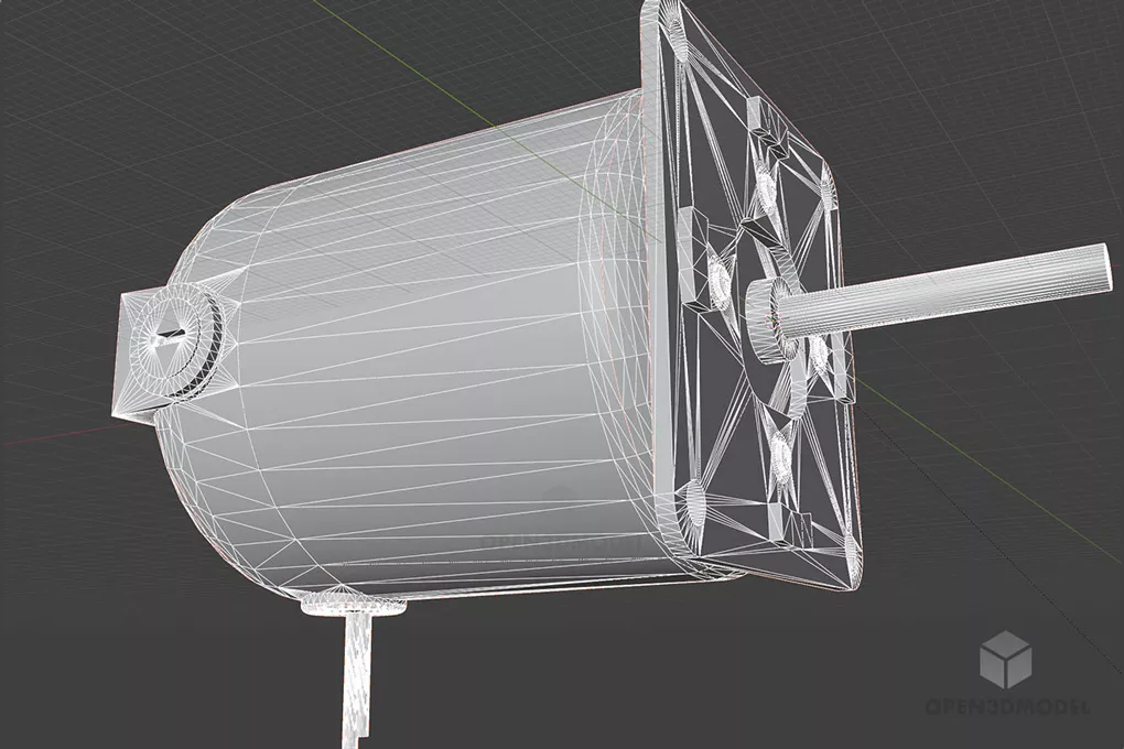 Dc Motor 24v Machine Accessories 3d model 2
