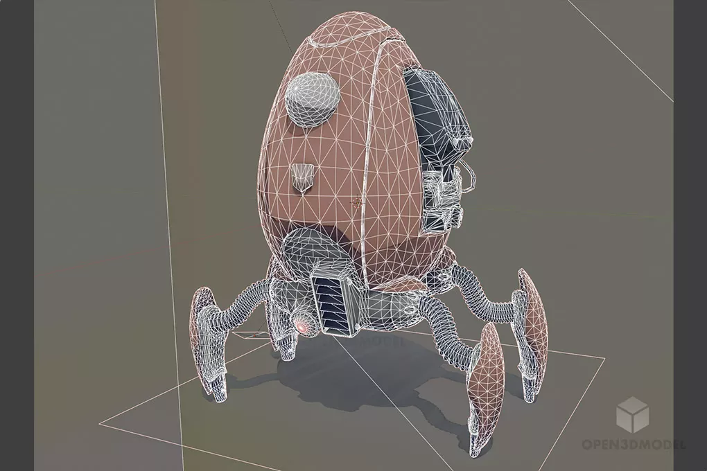 Scifi Robot Character 3d model 2