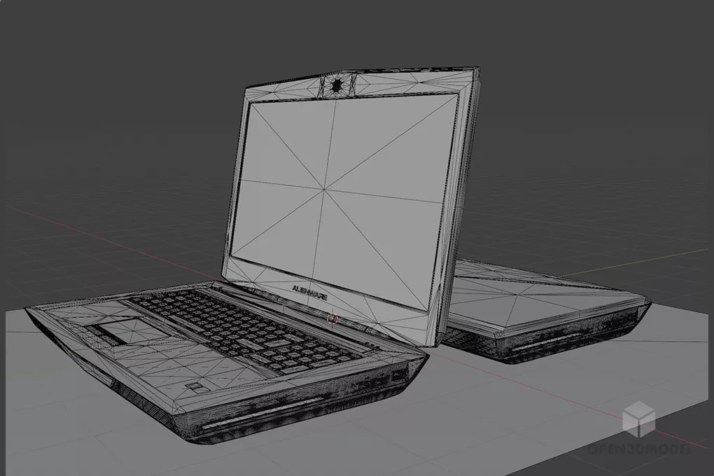 Alienware Gaming Laptop 3d model 2