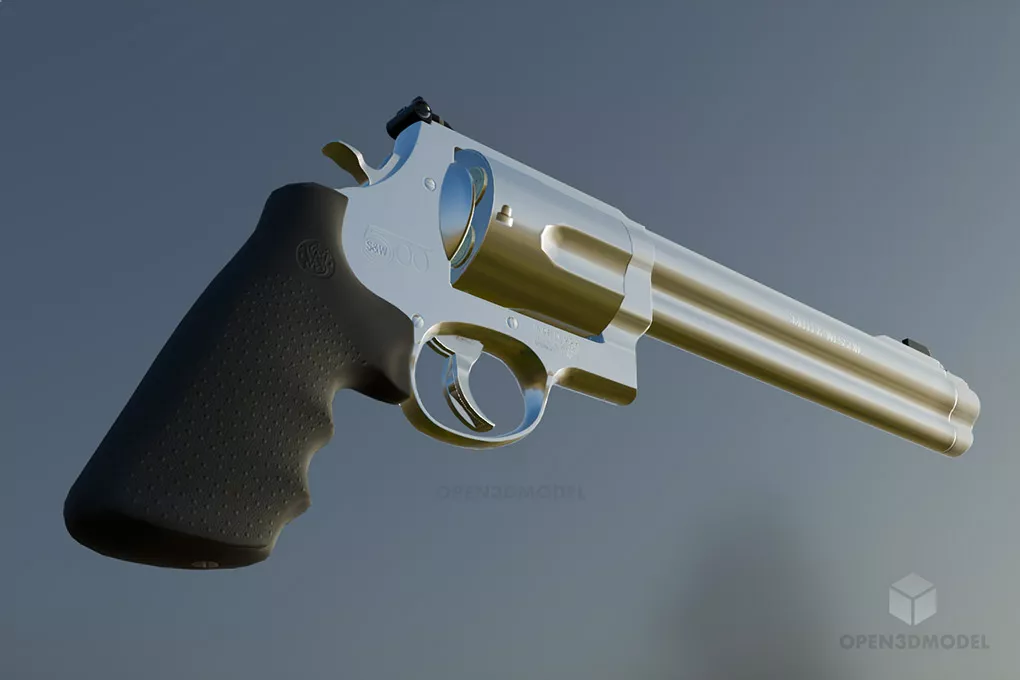 Gun Weapon With Bullet 3d model