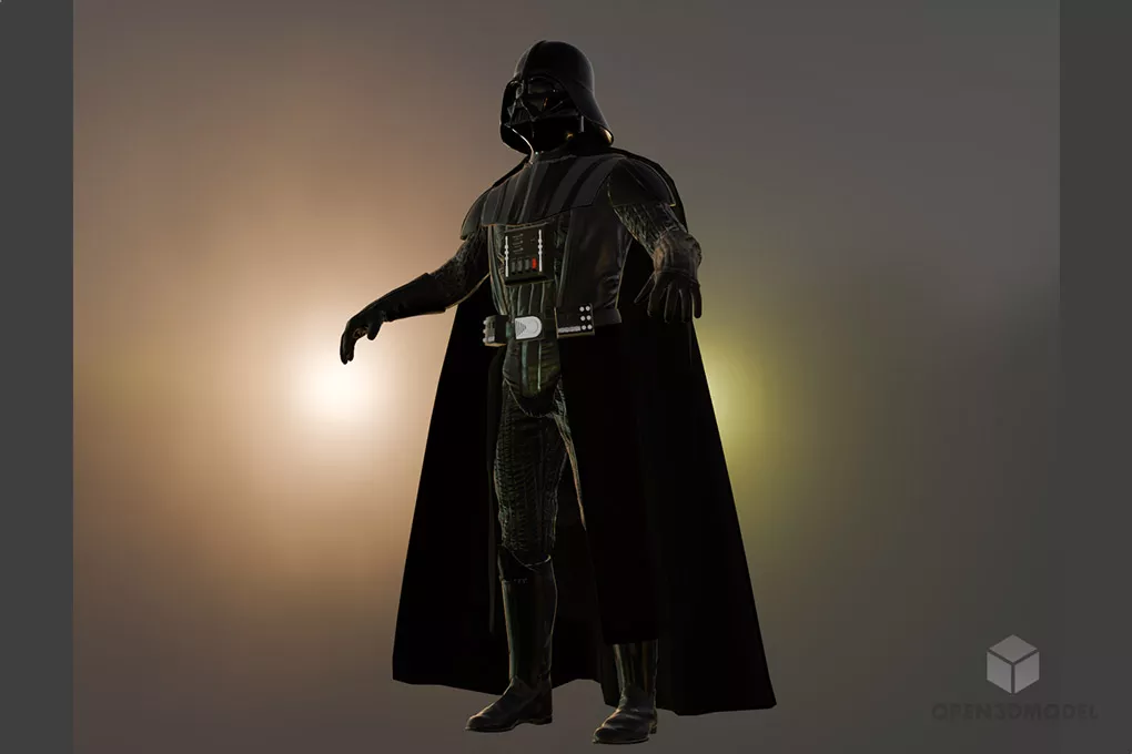 Darth Vader Warrior Character Free 3d Model - .blend, .c4d, .dae, .fbx 