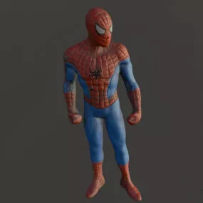 Low Poly Spiderman Character 3d model