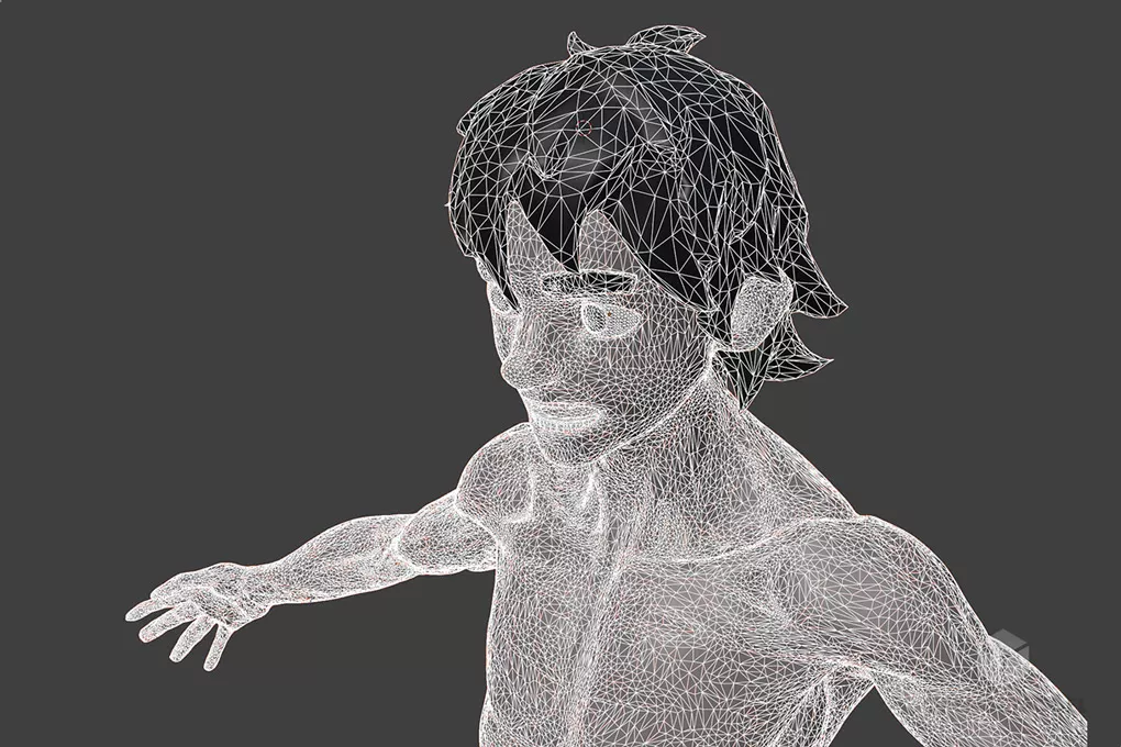 Anime Man Body Anatomy Character 3d model 2