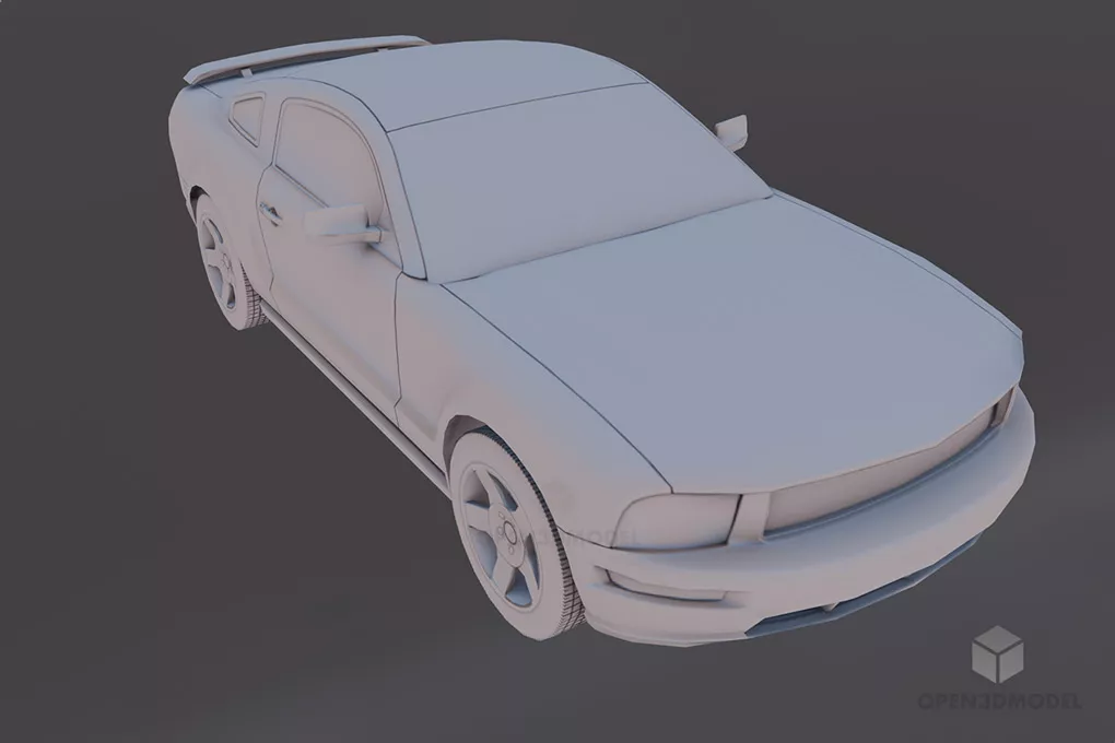 Low Poly Sedan Car Free 3d Model - .Blend, .C4d, .Dae, .Fbx, .Obj ...