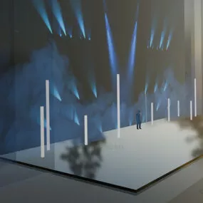 Theatre Board Interior With Lightning Effect 3d model