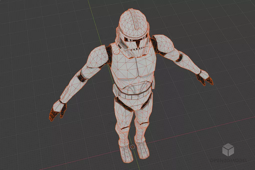 Star Wars Trooper Character 3d model 2