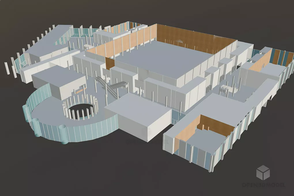 Scifi Headquarter, Space Station 3d model