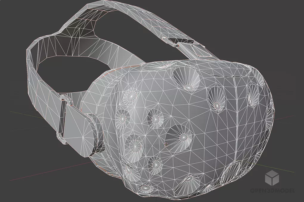 Htc Vive Vr Headset Free 3d Model - .Blend, .C4d, .Dae, .Fbx, .Max ...