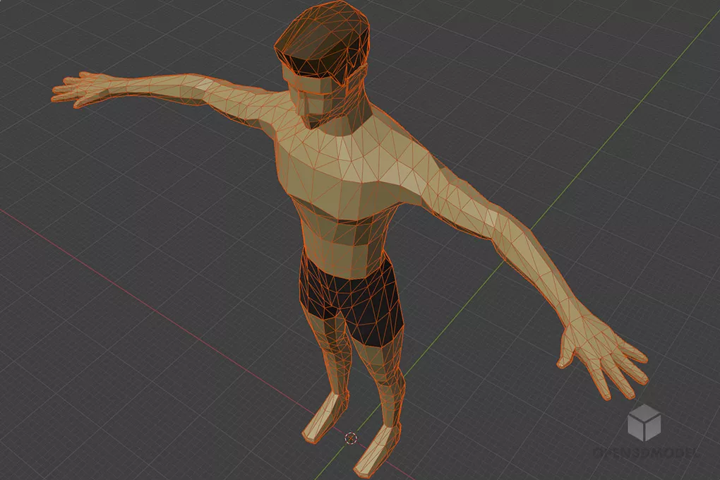 Low Poly Man Character Free 3d Model - .Blend, .C4d, .Dae, .Fbx, .Max ...