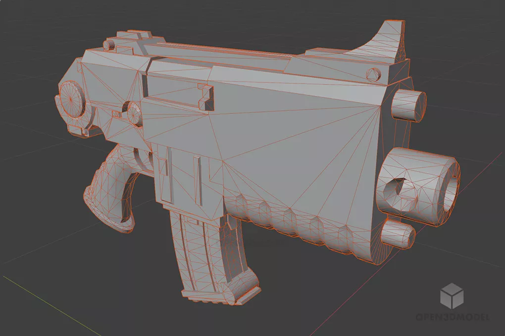Bolter Shot Gun 3d model 2