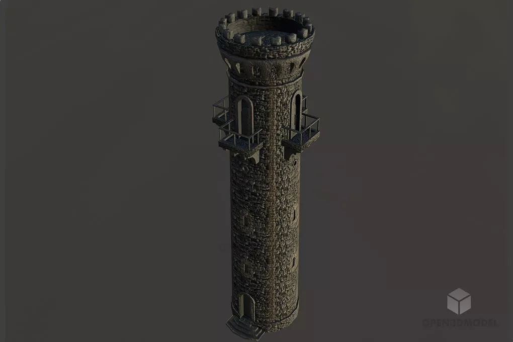 Mixed Use Skyscraper Building 3d model