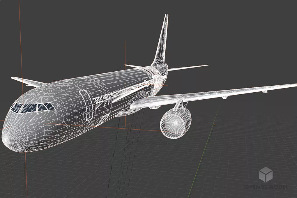 Passenger Airplane MC21 3d model 2