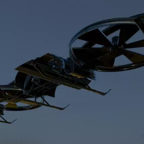 Futuristic Drone Propeller 3d model
