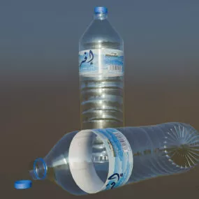 Plastic Water Bottle 3d model