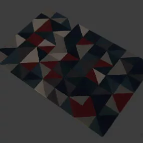 Rug Triangle Texture 3d model