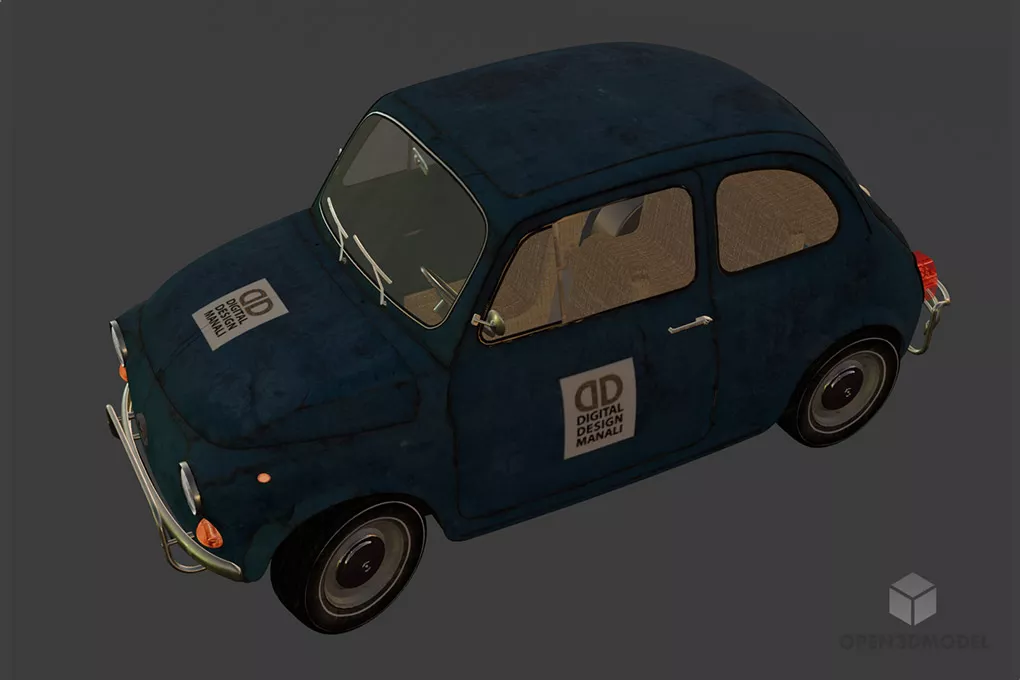 Futuristic Car, Personal Vehicle 3d model