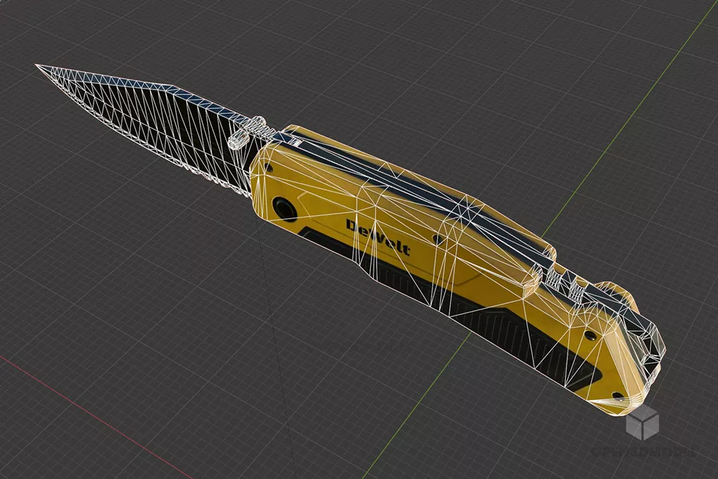 Utility Knife Tool 3d model 2