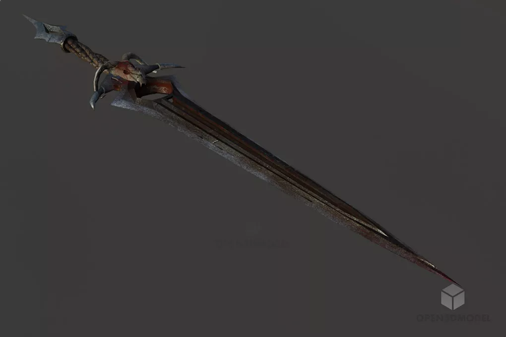 Dark Blade Weapon Free 3d Model - .Blend, .C4d, .Dae, .Fbx, .Max ...