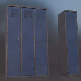 School Steel Locker 3d model