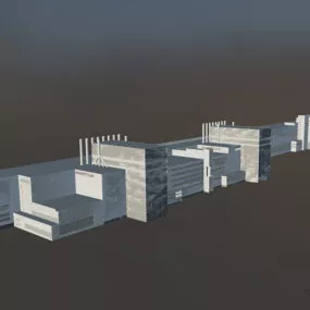 Chernobyl Nuclear Industry Factory 3d model