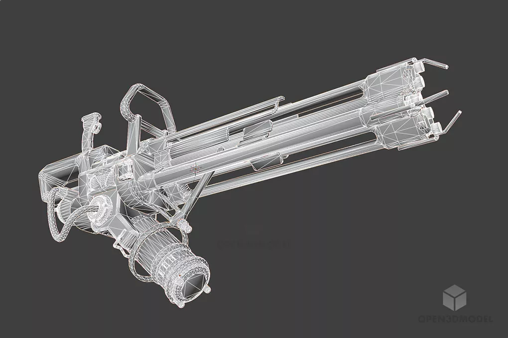 Bfg Scifi Gun 3d model 2