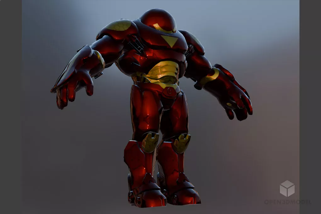 Man In Semi Walking Character 3d model