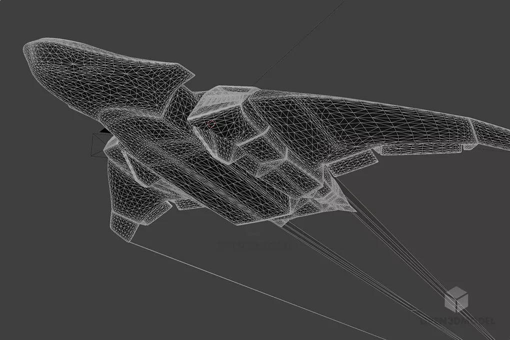 Scifi Agent Aircraft Zephyr Free 3d Model - .Blend, .C4d, .Dae, .Fbx ...