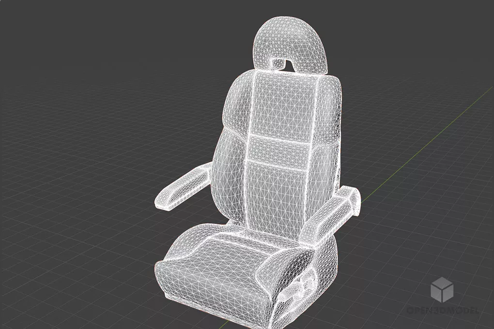 Airplane Seat Free 3d Model - .Blend, .C4d, .Dae, .Fbx, .Obj - Open3dModel