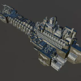 Warhammer Scifi Station 3d model