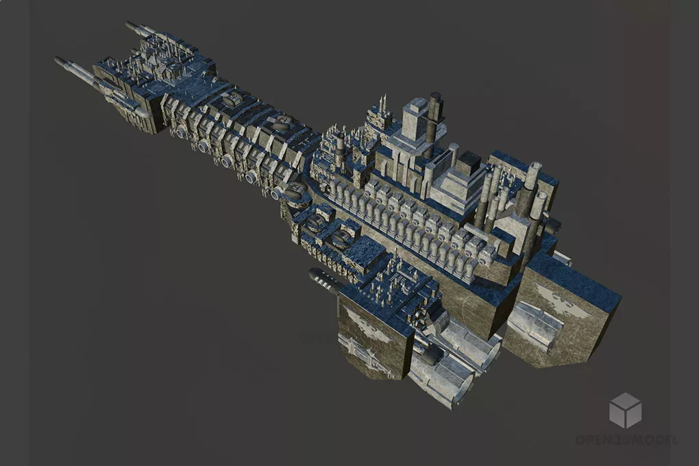 Star Wars Wing Spaceship 3d model