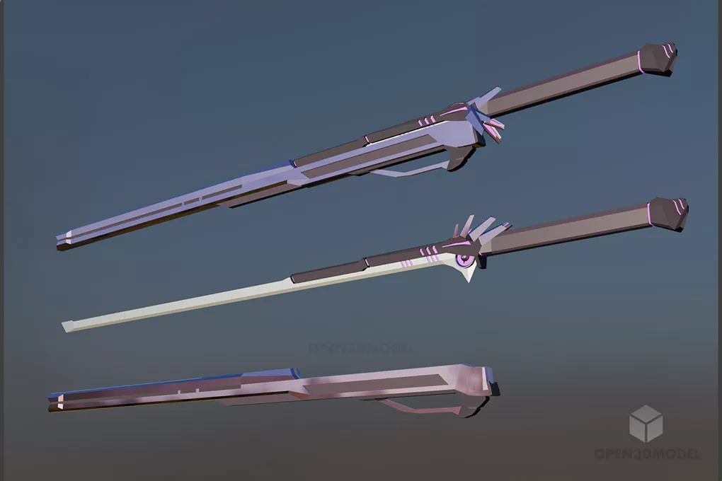 Three Katana Sword Set Free 3d Model - .Blend, .C4d, .Dae, .Fbx, .Obj ...