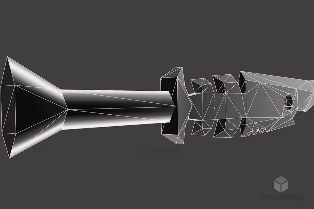 Fish Dagger 3d model 2