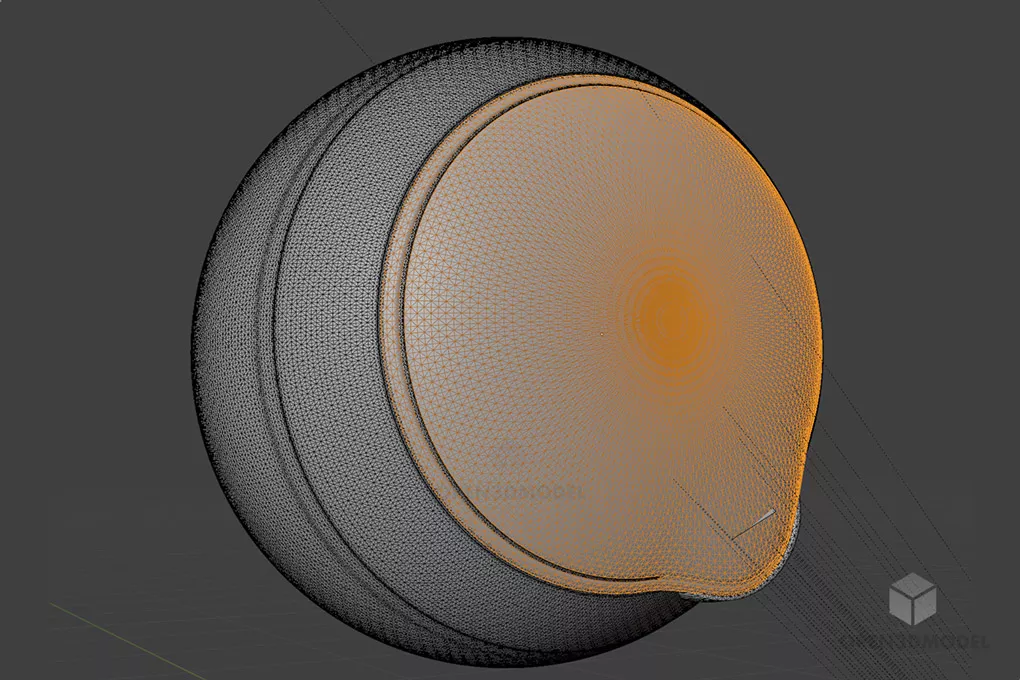 Sphere Drone, Scifi Spy Drone 3d model 2