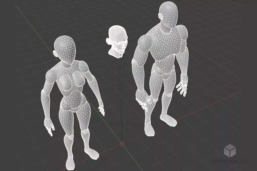 Human Character Base Mesh Sculpting Free 3d Model - .Blend, .Dae, .Fbx ...