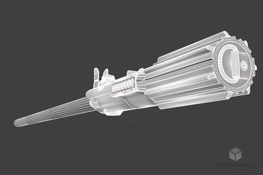 Skywalker Lightsaber Sword 3d model 2