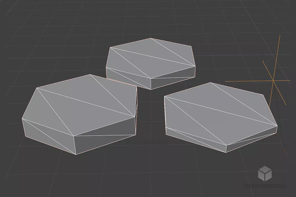 Honey Shape 3d model 2